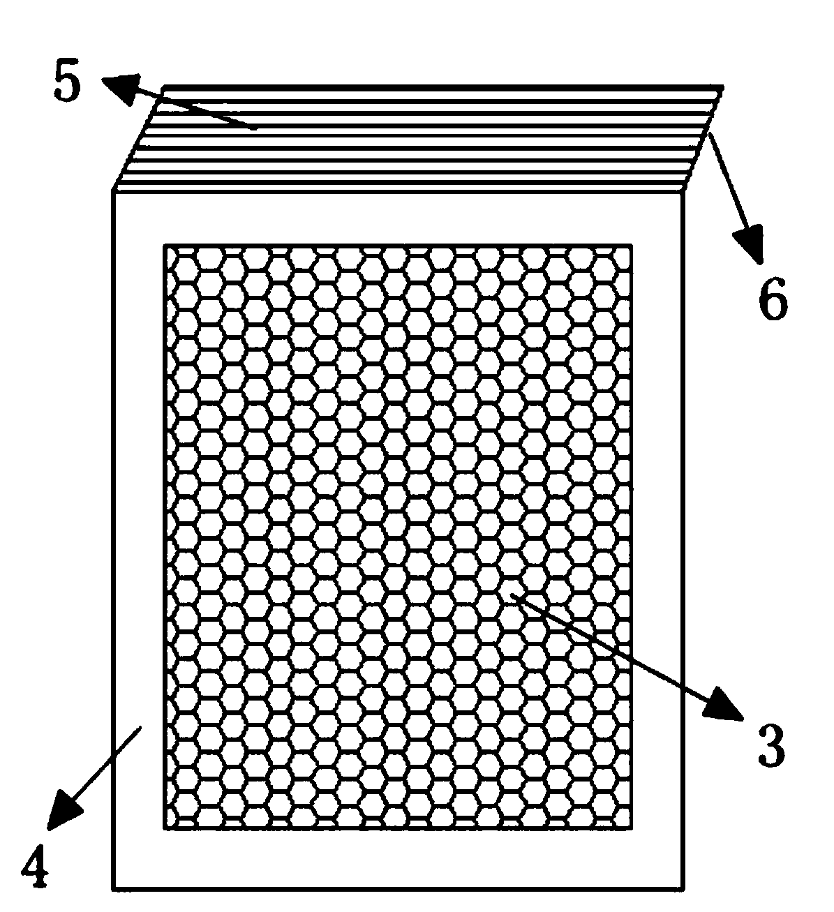 Printable quakeproof packaging bag and preparation method thereof