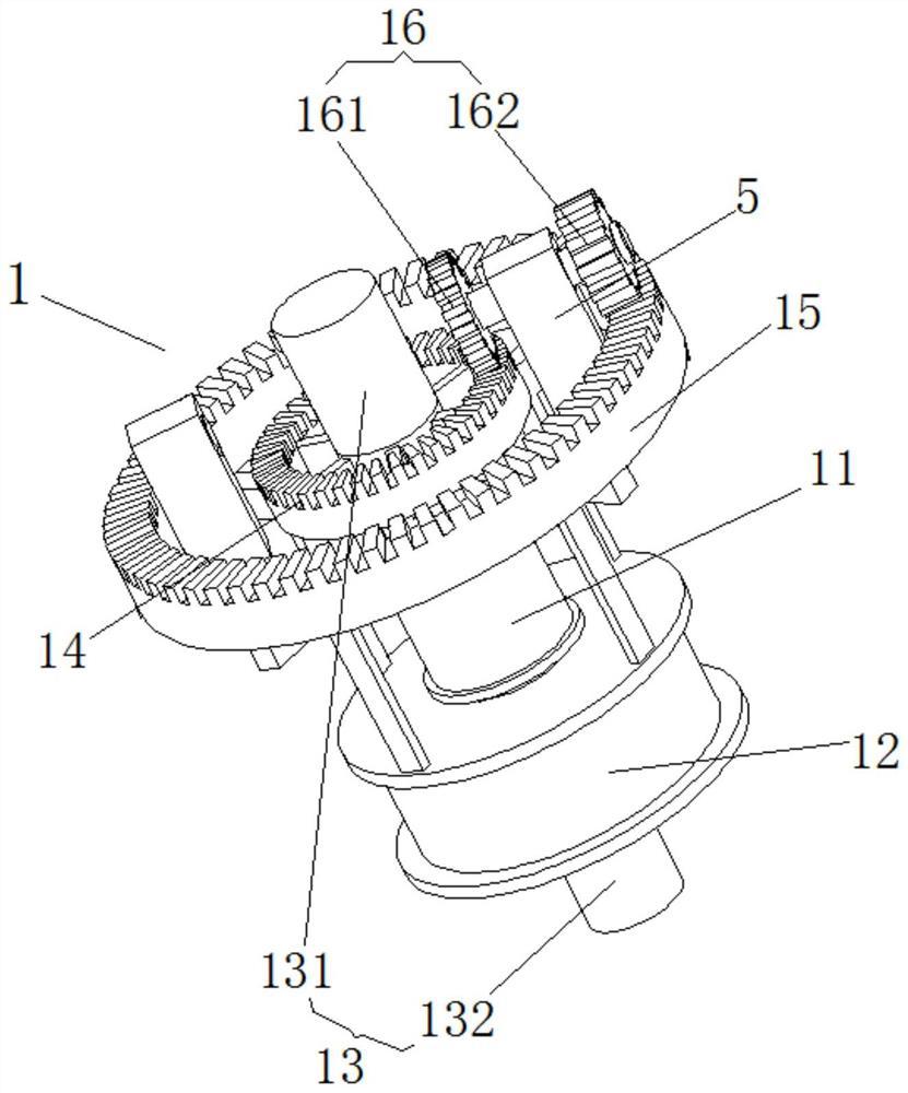 A yarn output device in a high-strength wear-resistant air-jet vortex spinning yarn processing device