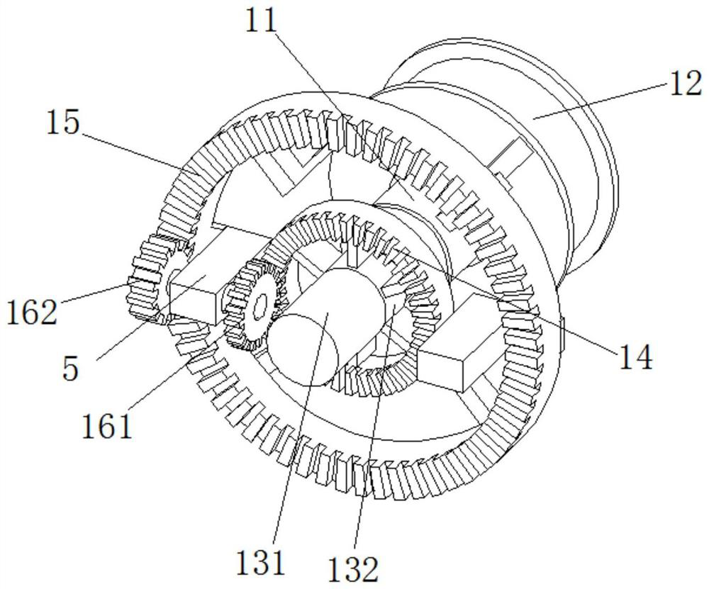 A yarn output device in a high-strength wear-resistant air-jet vortex spinning yarn processing device