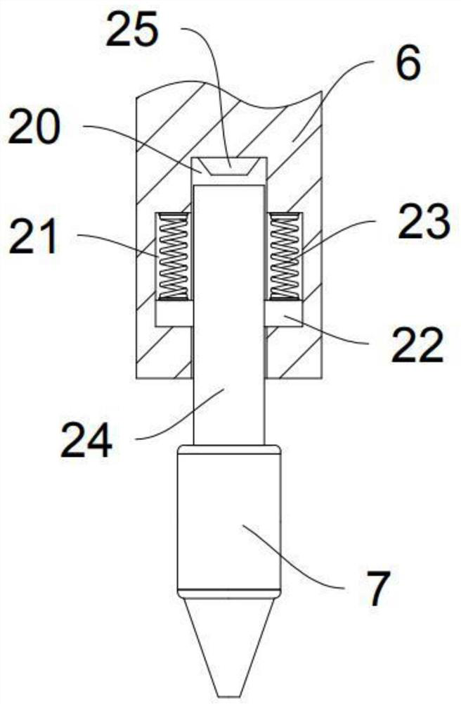 Tower footing concrete hidden engineering detection device