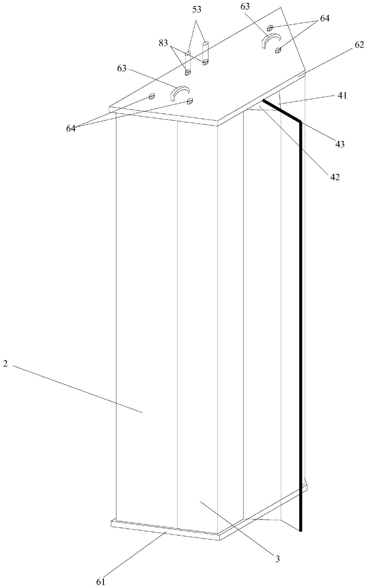 Construction method for installing rubber waterstop on automatic folding type joint box of underground continuous wall