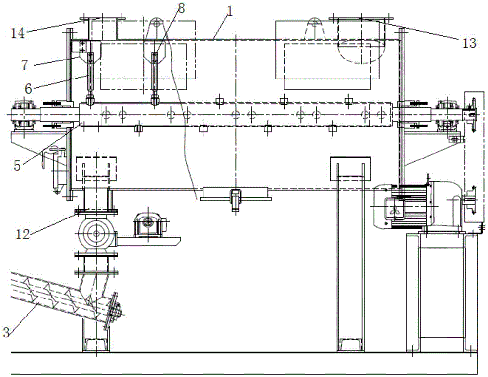 Drying system integrating heating with drying