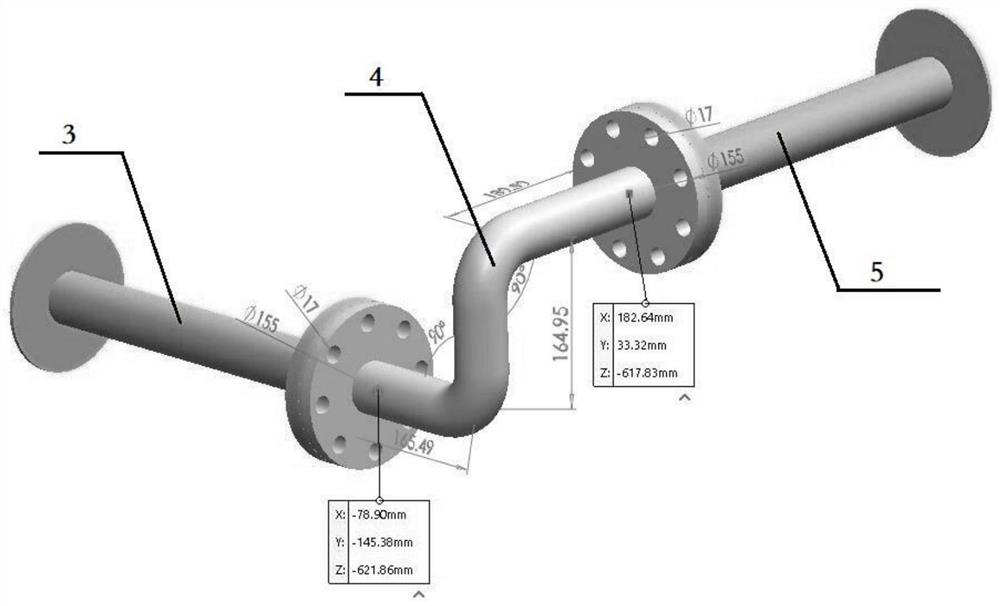 Flange pipeline butt joint design method and system