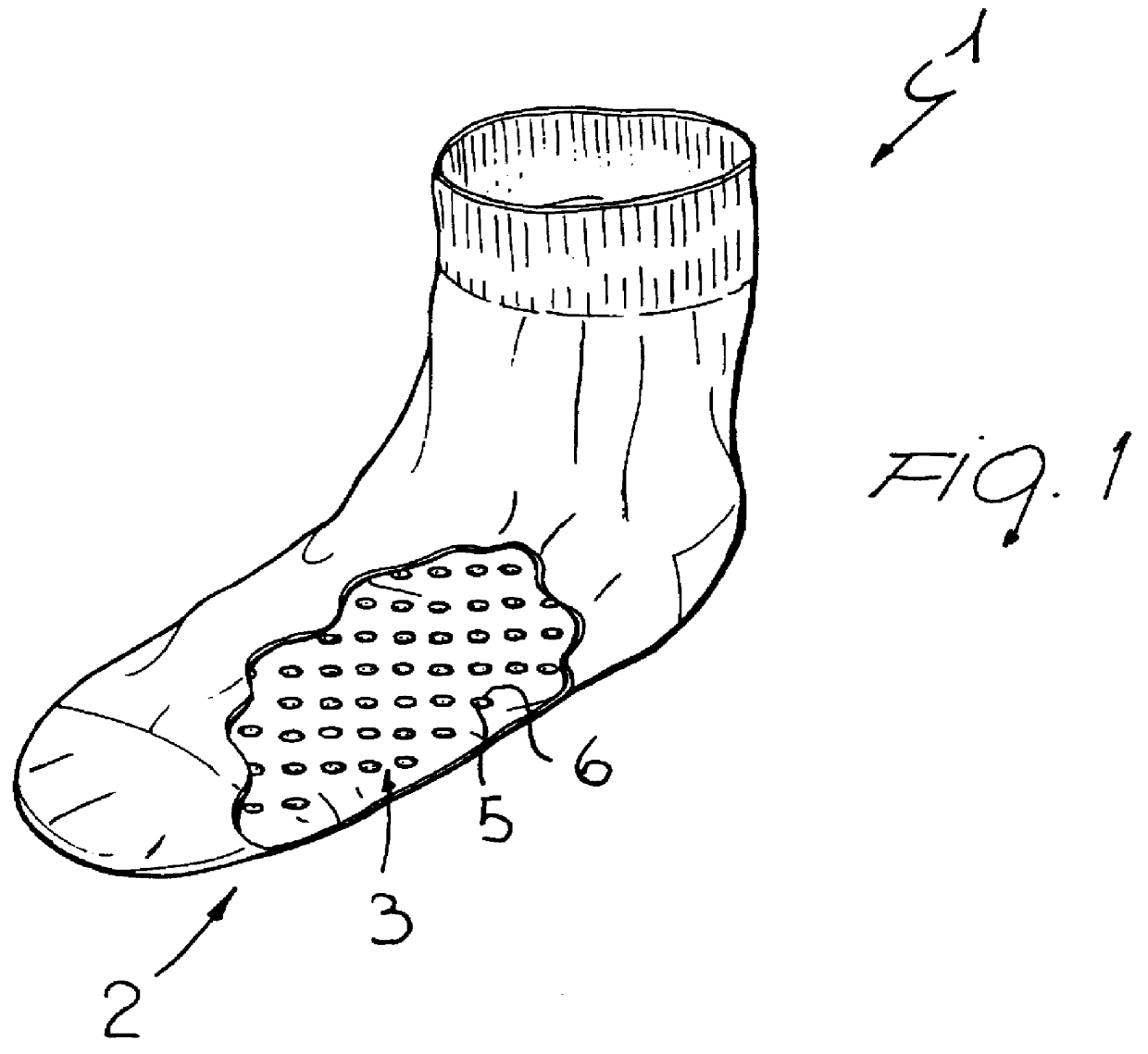 Sock with improved comfort