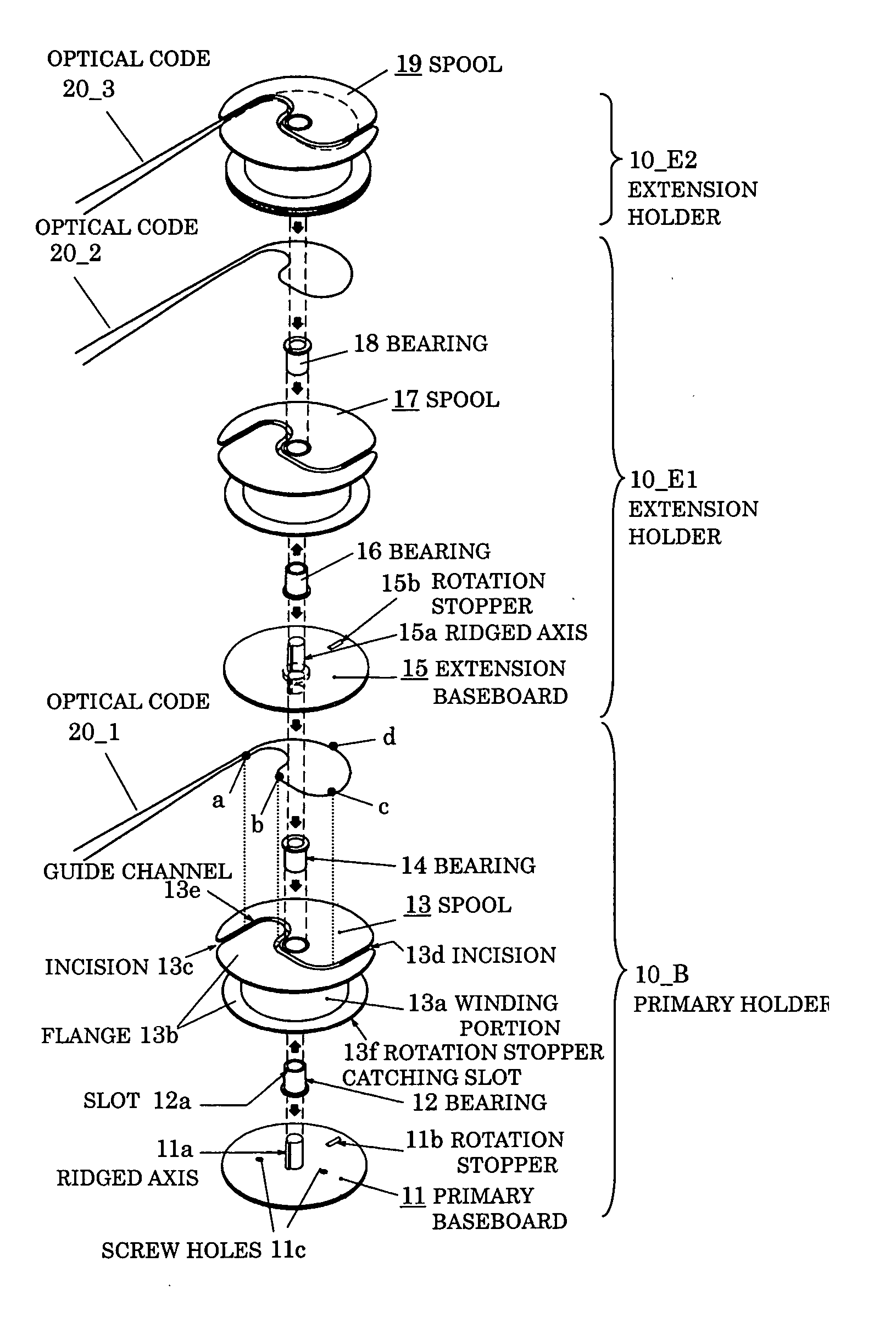 Holder and structure for organizing excess length