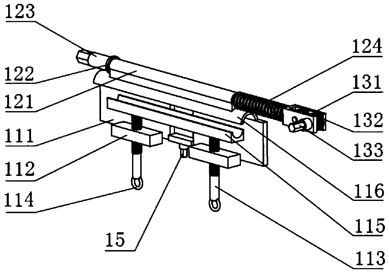 10kV conductor tension reinforcing device for live-line operation of insulating operating rod