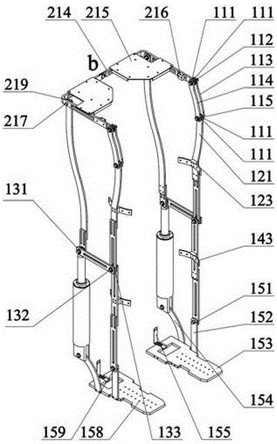 Human lower limb exoskeleton assisting in load bearing