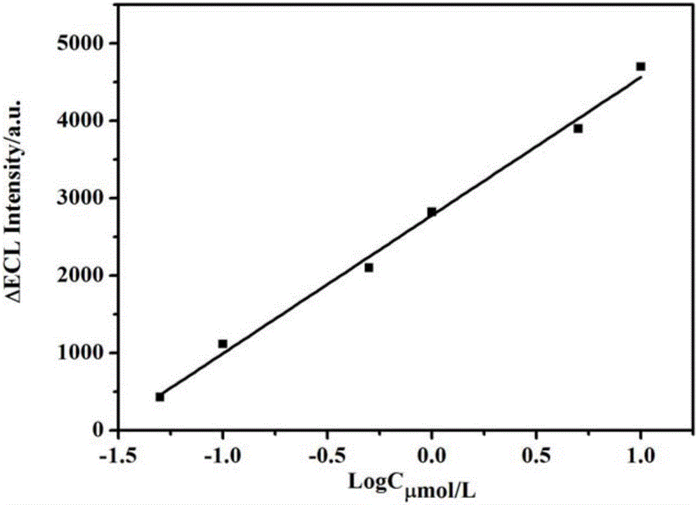 Method for fixation of tris bipyridine ruthenium and electrochemiluminescence detection of malachite green