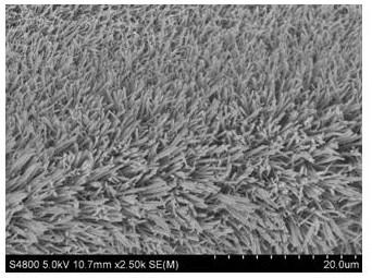 Vanadium-modified Ni3S2 nano-rod array electrode material and preparation method thereof