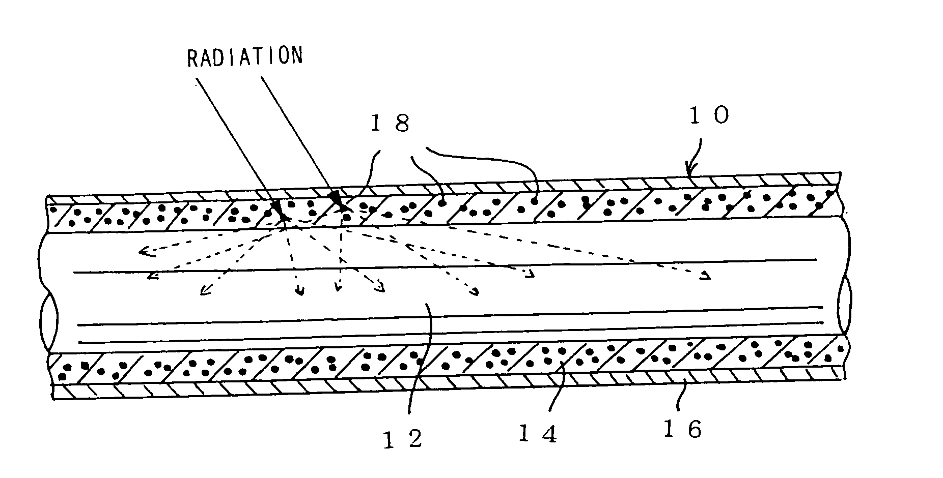 Optical fiber, optical fiber cable, and radiation detecting system using such