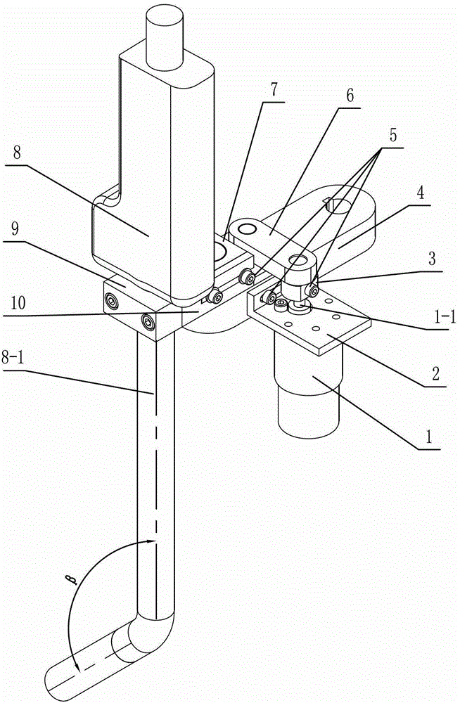 Arc swinging device applied to automatic metal welding