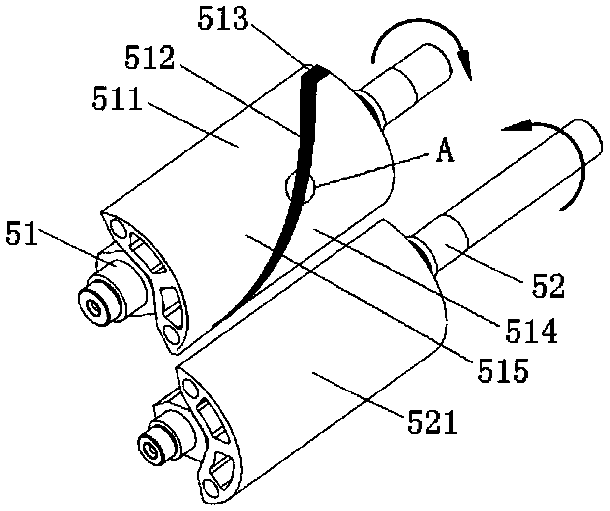 Thin sheet material splicing device adaptive to different widths