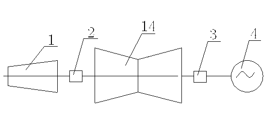 Coupler connecting structure applicable to switching of backpressure rotors of low-pressure cylinder