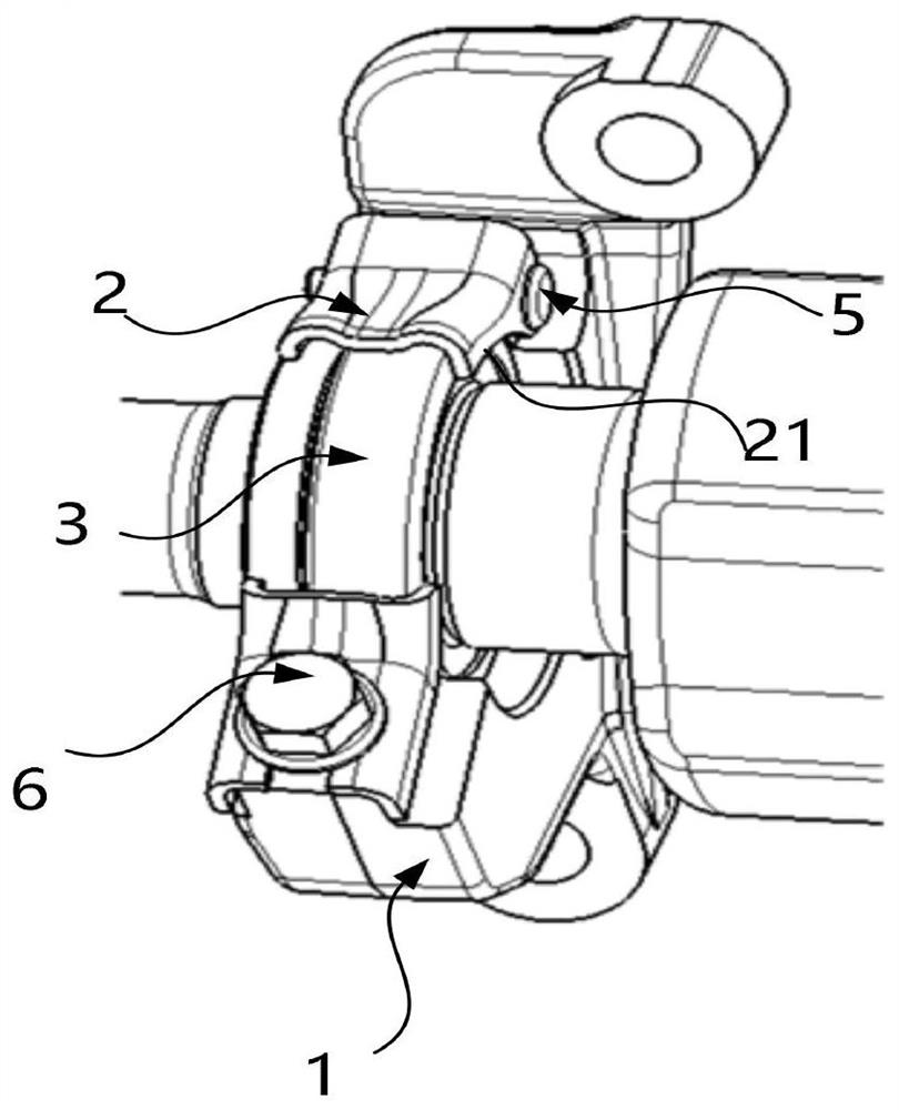 Limiting device of driving half axle bearing