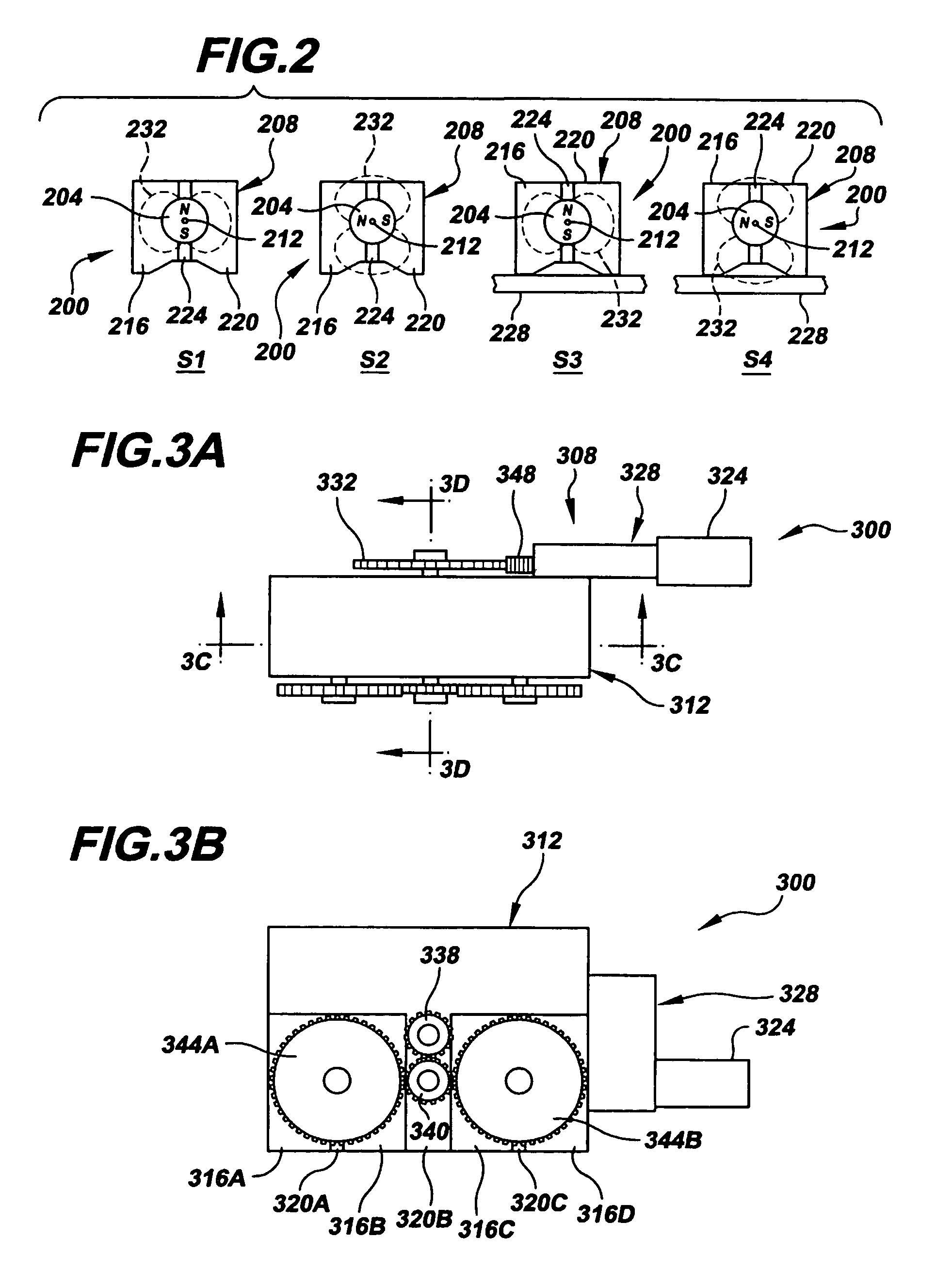 Systems comprising a mechanically actuated magnetic on-off attachment device