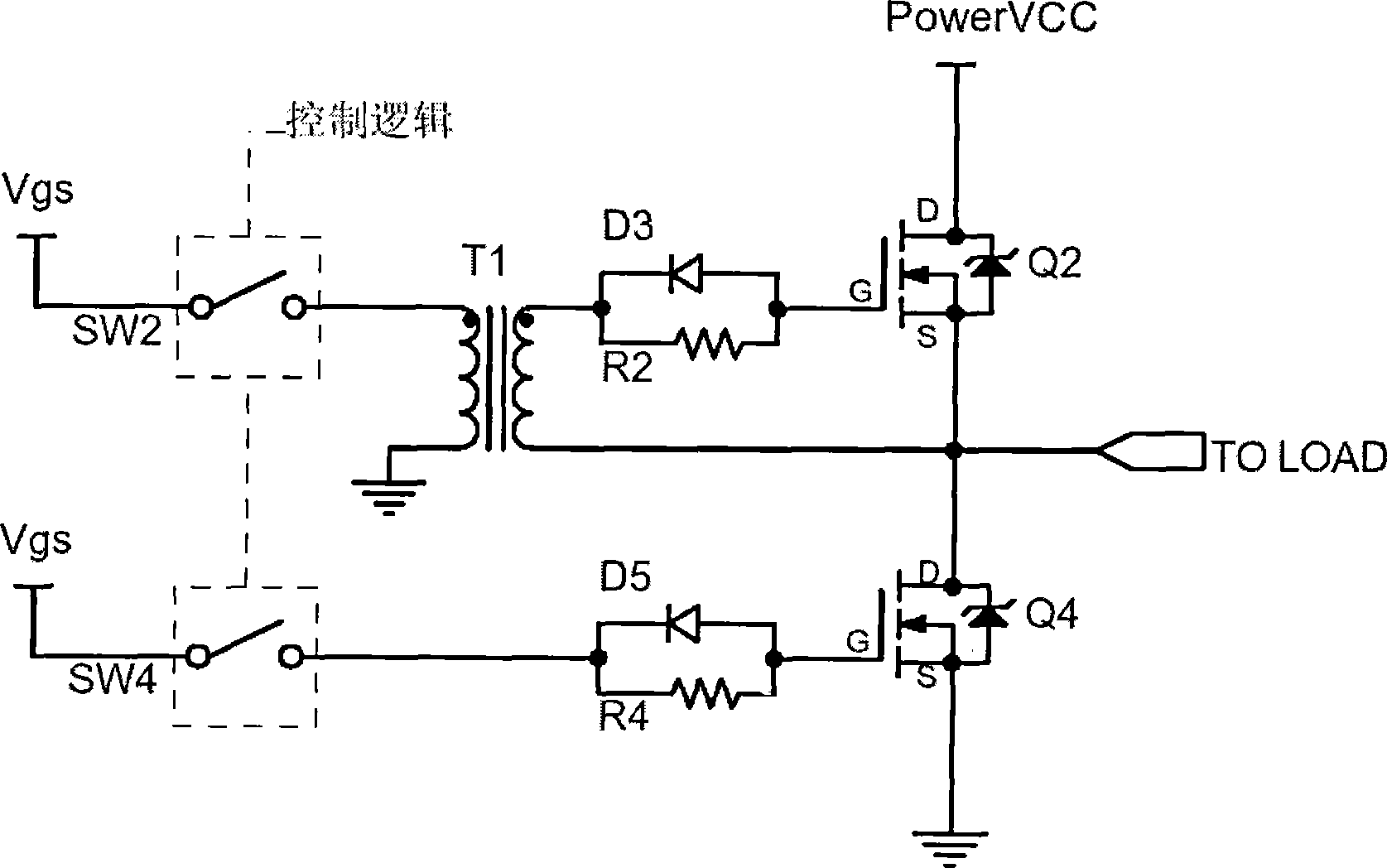 Drive circuit for high speed switch tube floating grid