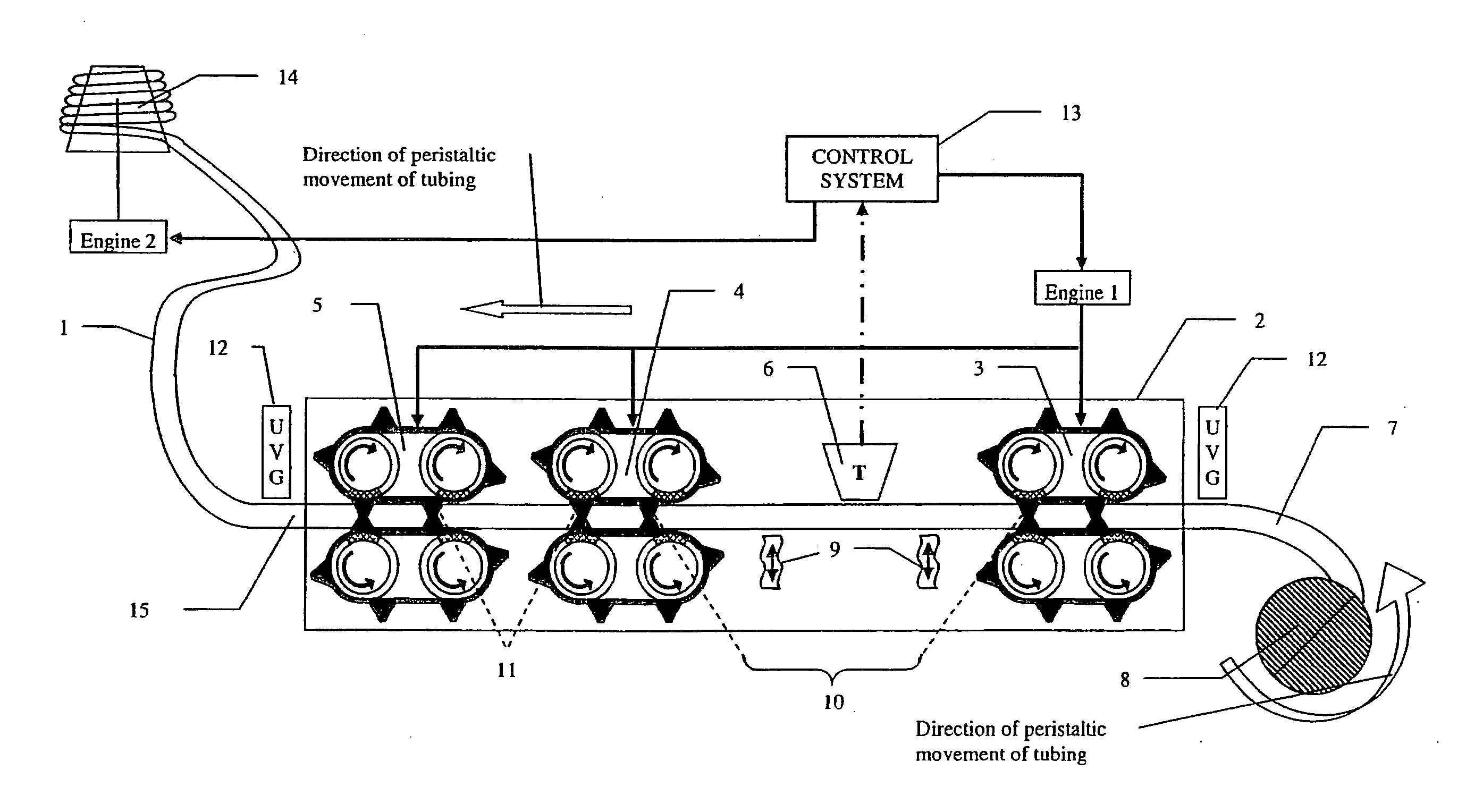 Continuous culture apparatus with mobile vessel, allowing selection of fitter cell variants and producing a culture in a continuous manner
