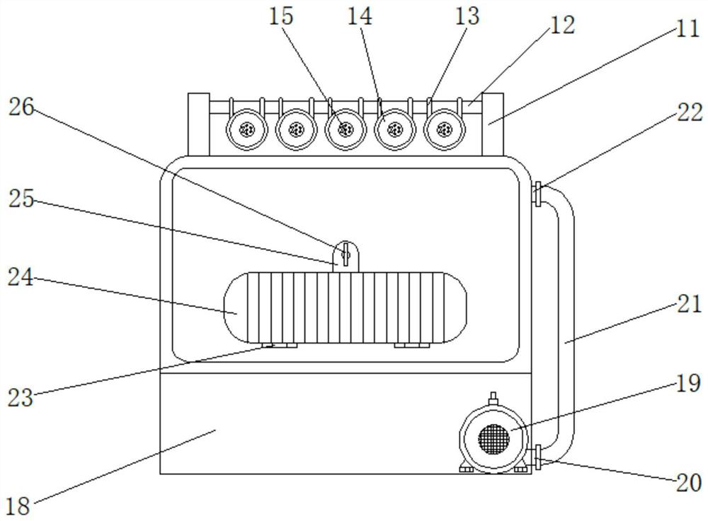 Dust falling device of air film building