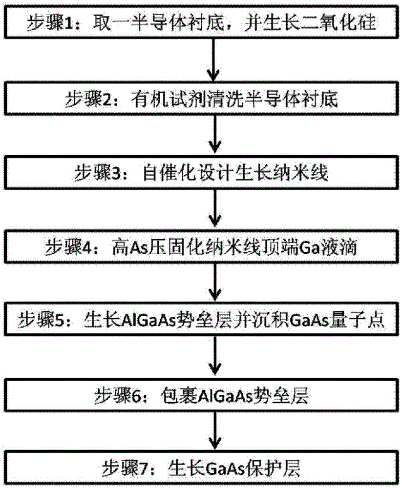 Method for preparing quantum dot single photon source in hexagonal prism nano-microcavity