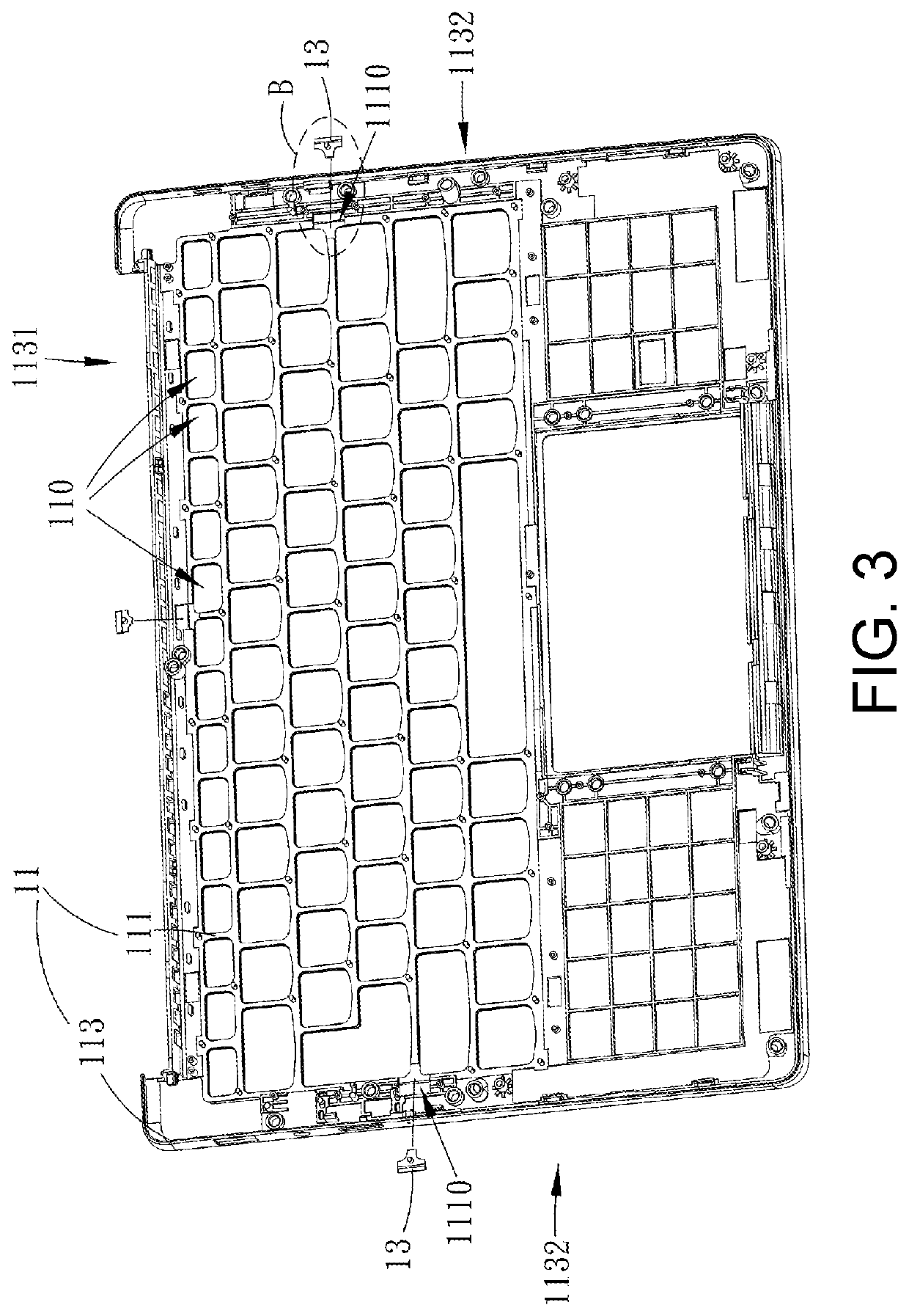Keyboard frame and keyboard