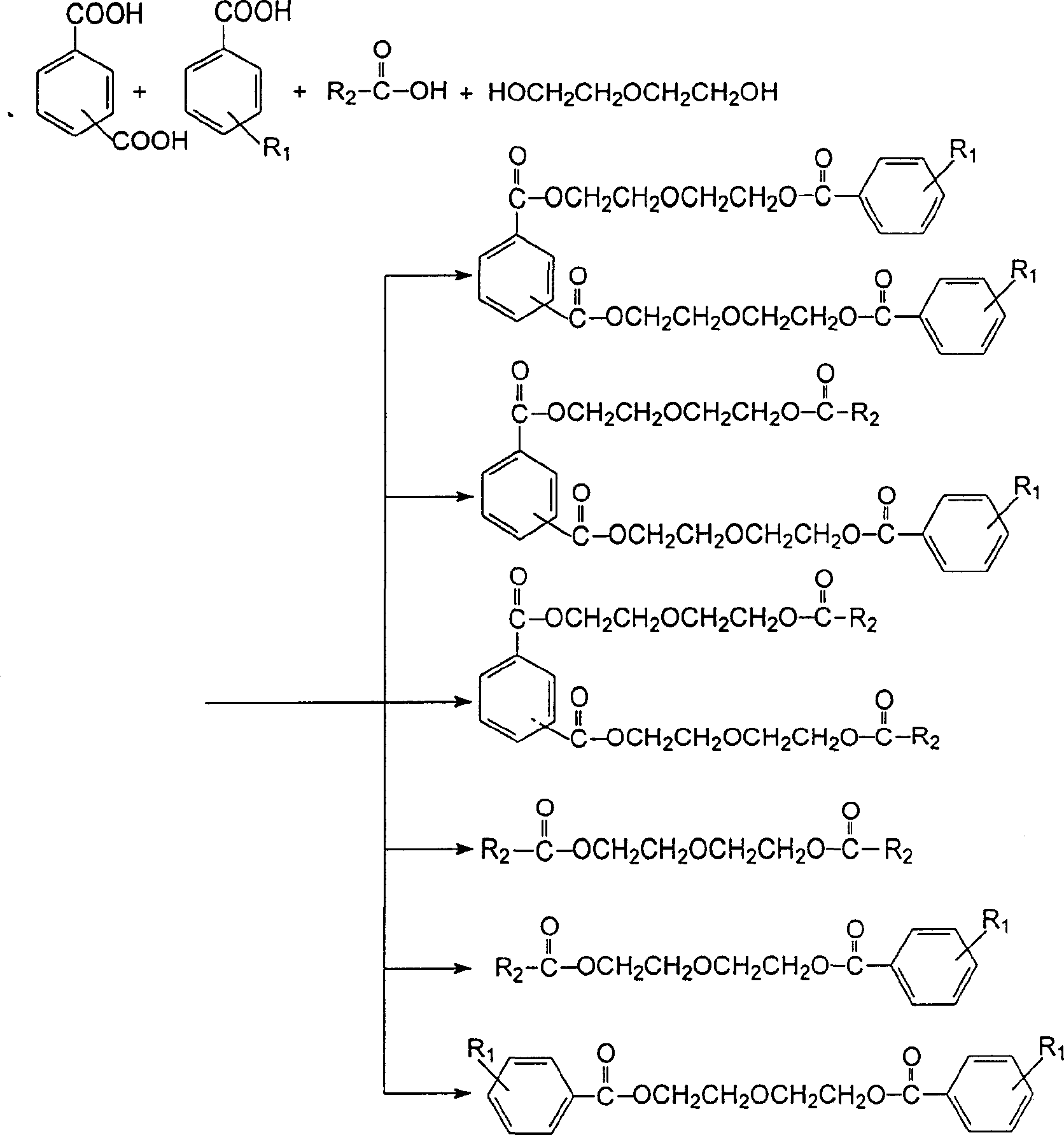 Method for reutilization of residue from crude terephthalic acid product