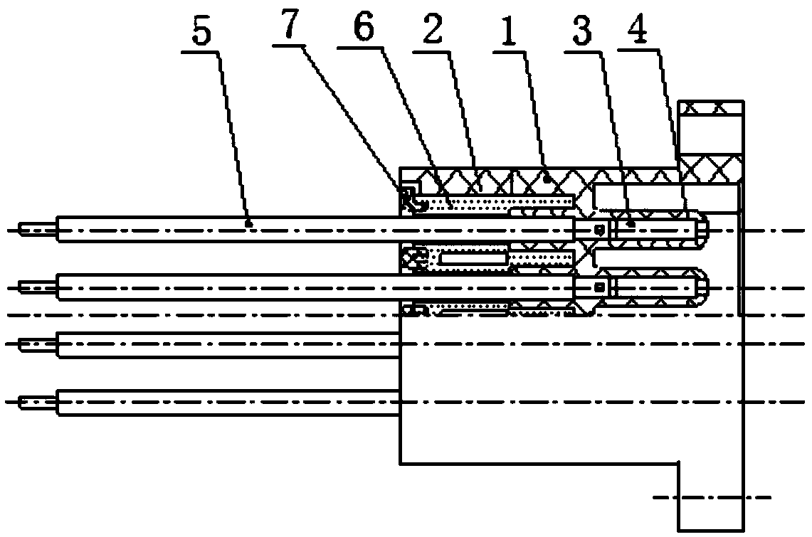 High-voltage electric connector with integrated molding structure