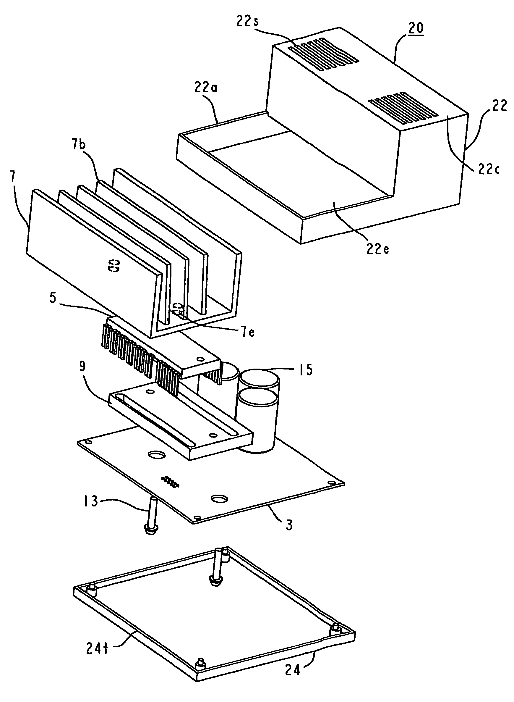 Modular heat-radiation structure and controller including the structure