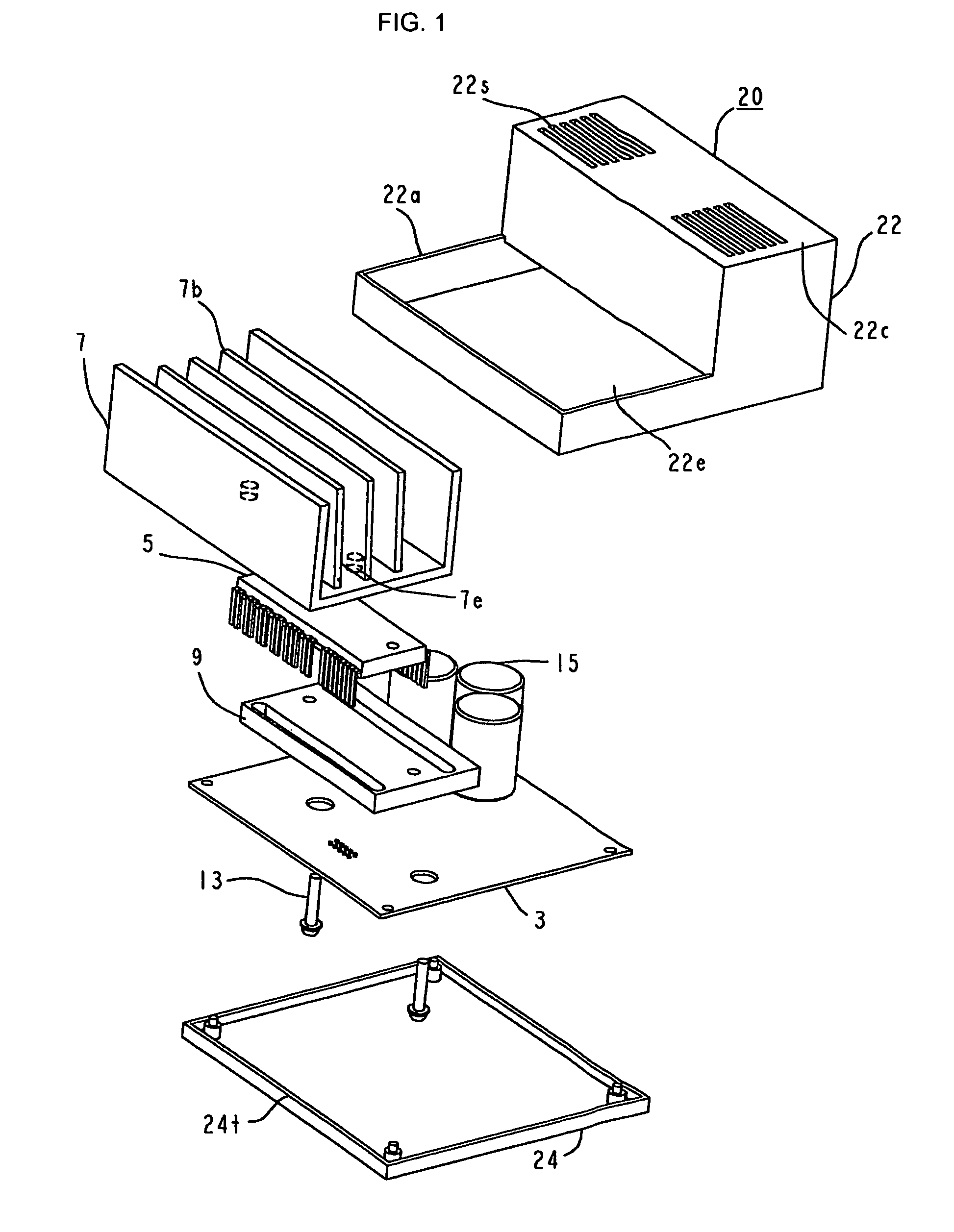 Modular heat-radiation structure and controller including the structure