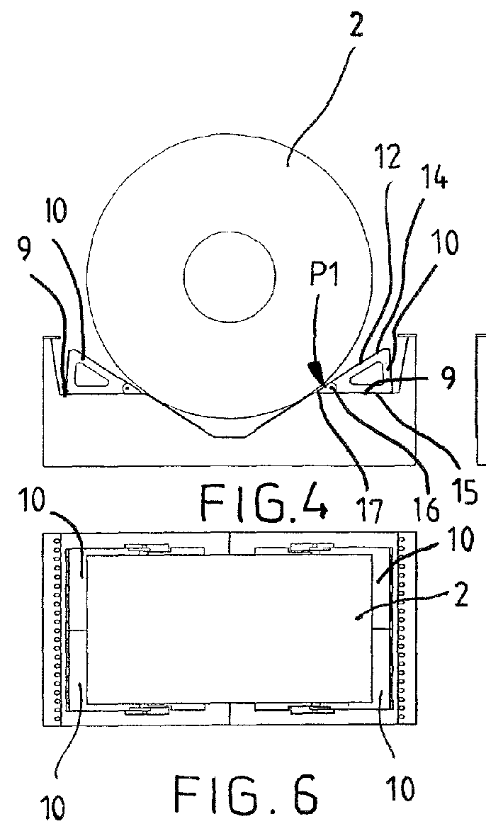 Container including object-supporting chute and pivot mechanism