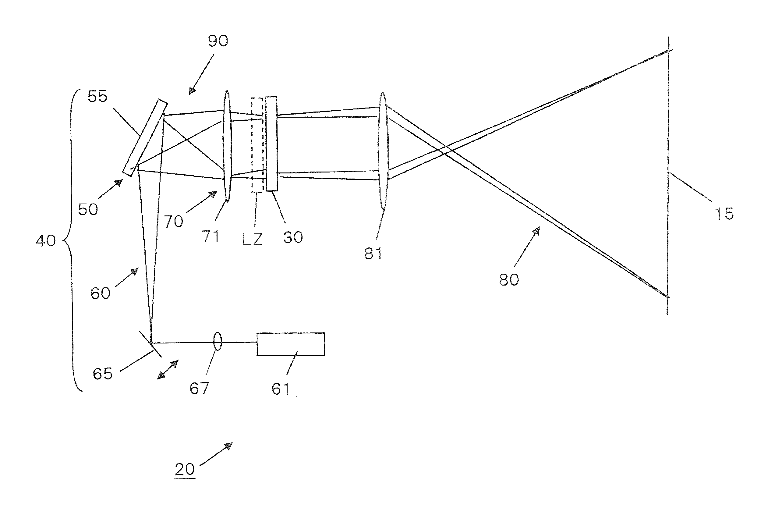 Projection apparatus and projection control apparatus