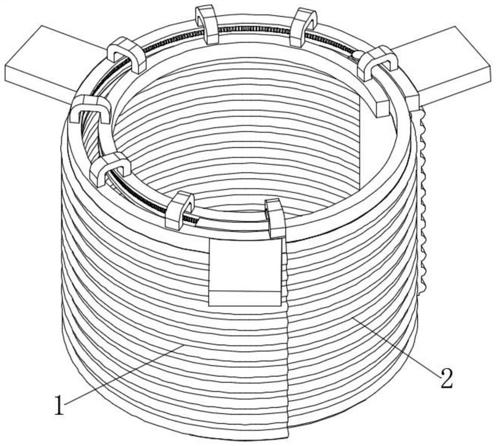 Forestry engineering tree transplanting protection device