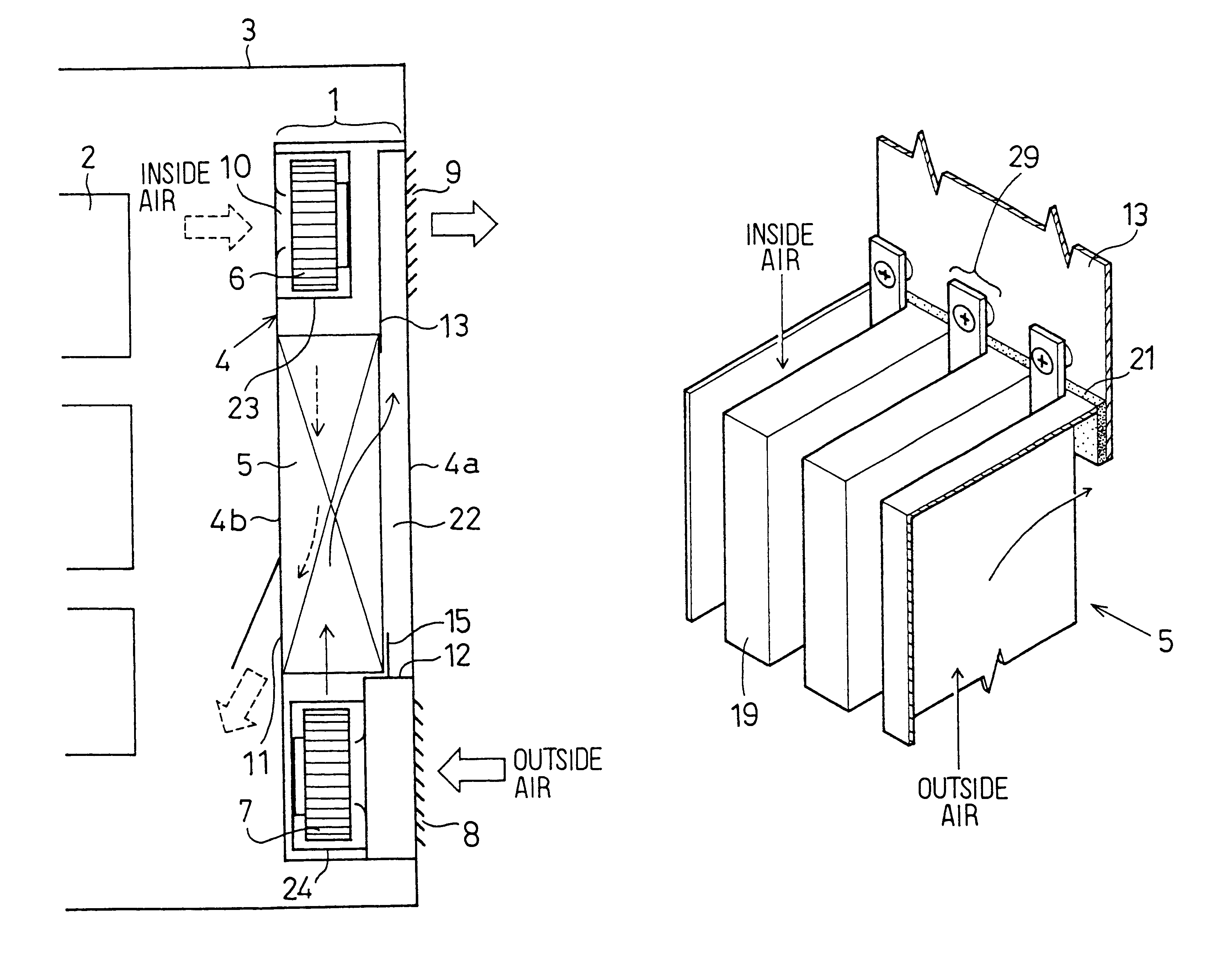 Cooling device with waterproof structure