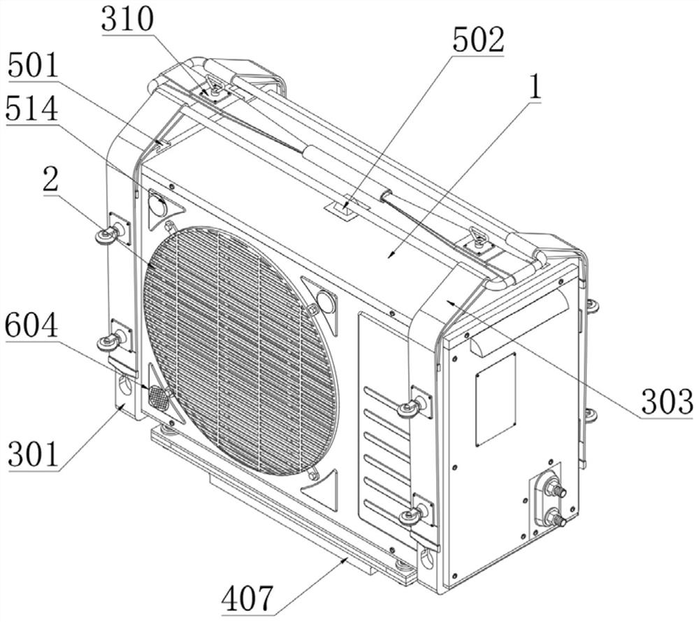 Safe air conditioner mounting method based on outdoor unit