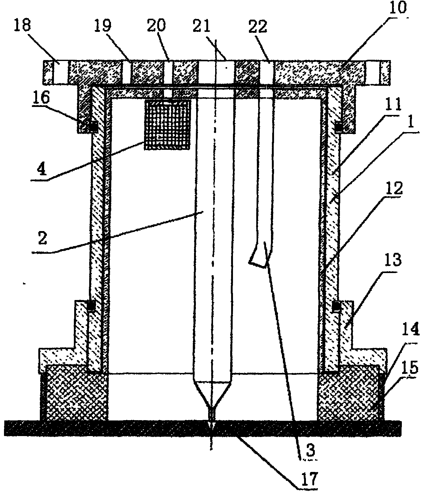Local dry-type welding small-sized drainage device