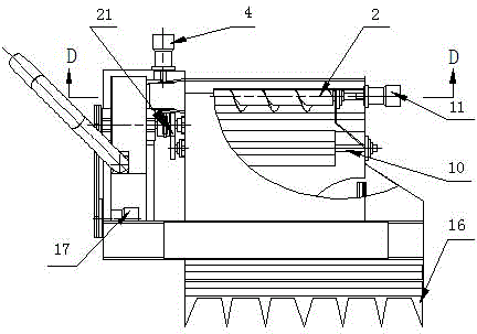 Green belt trimming device with recovery device