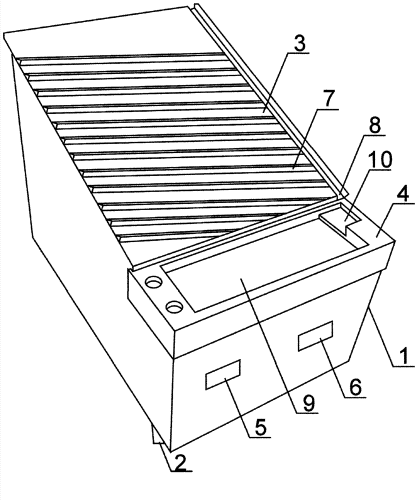 Paraffin finishing and paraffin block cutting surface sealing device of paraffin embedding box