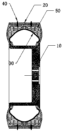 Puncture-proof, bullet-proof and skid-proof tire