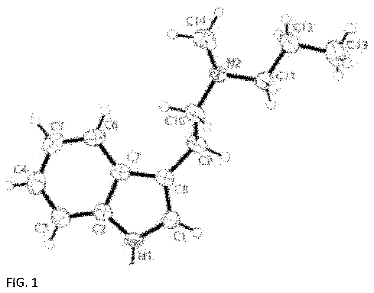 Crystalline n-methyl tryptamine derivatives