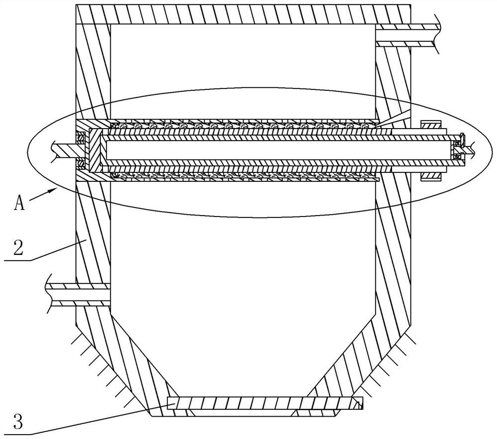 A cement kiln flue gas denitrification process