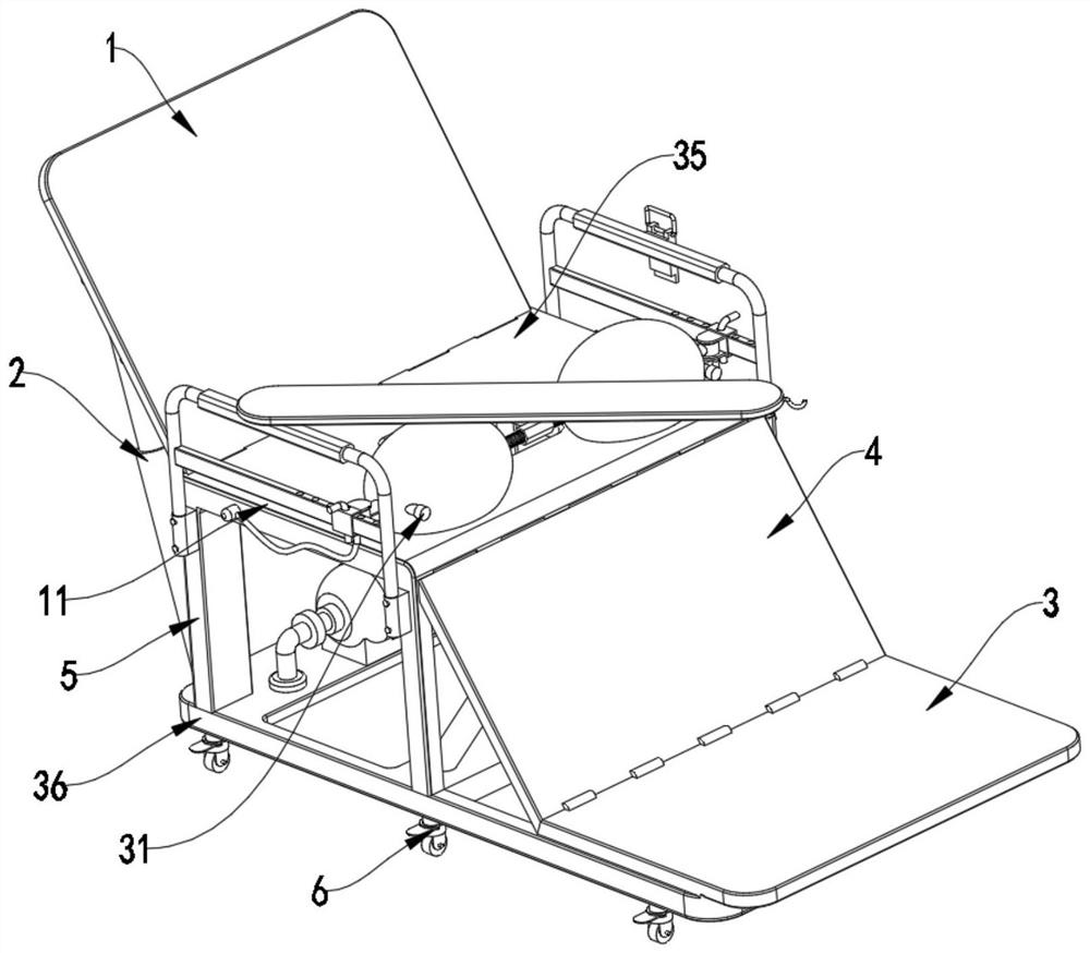 Anti-gliding child bed chair suitable for critical child patient in semi-sitting and lying position