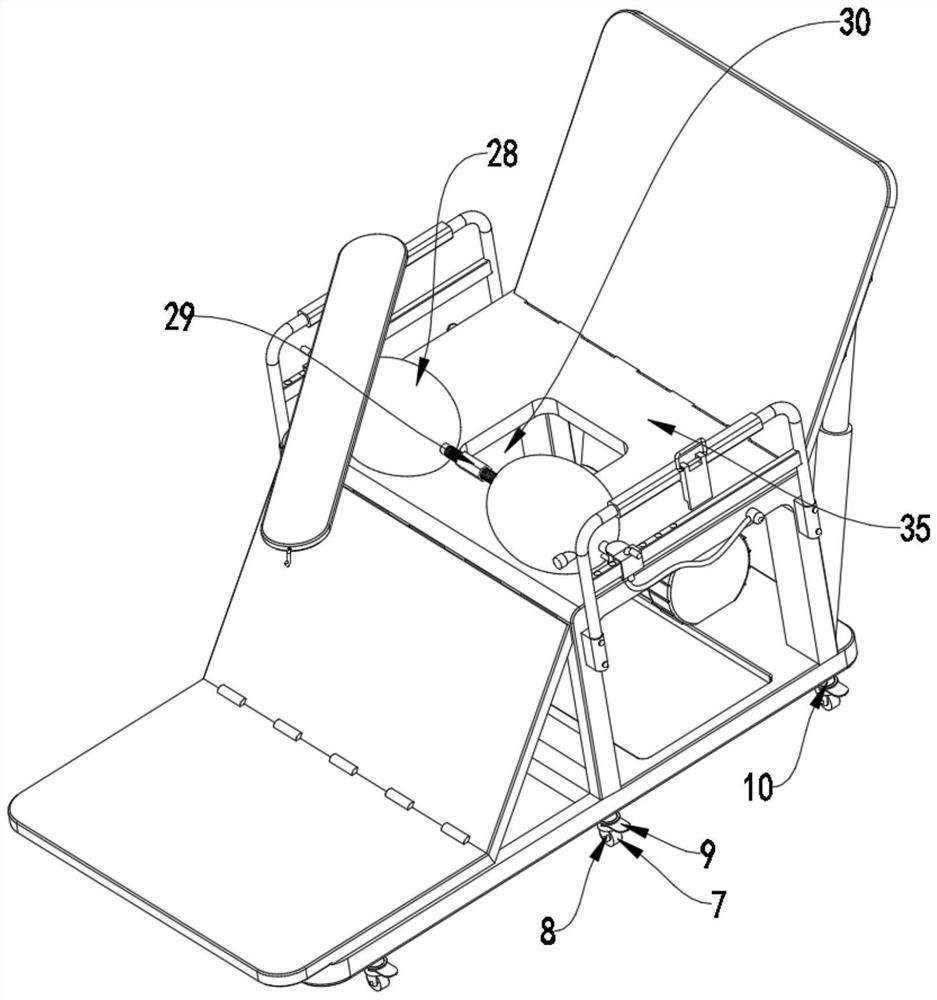 Anti-gliding child bed chair suitable for critical child patient in semi-sitting and lying position