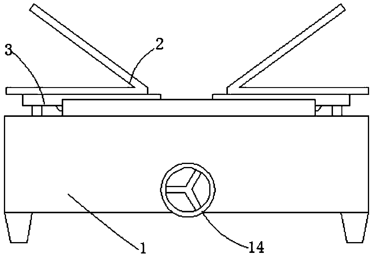 Side V-shaped plate lifting device for V-shaped platen