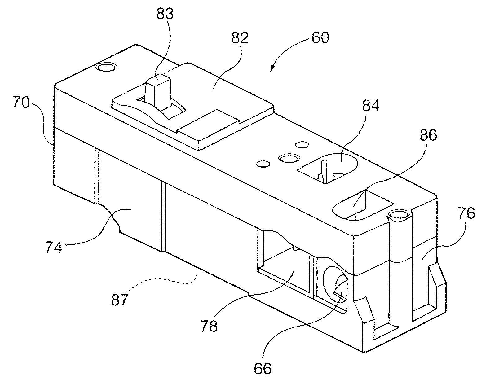 Side entry circuit breaker