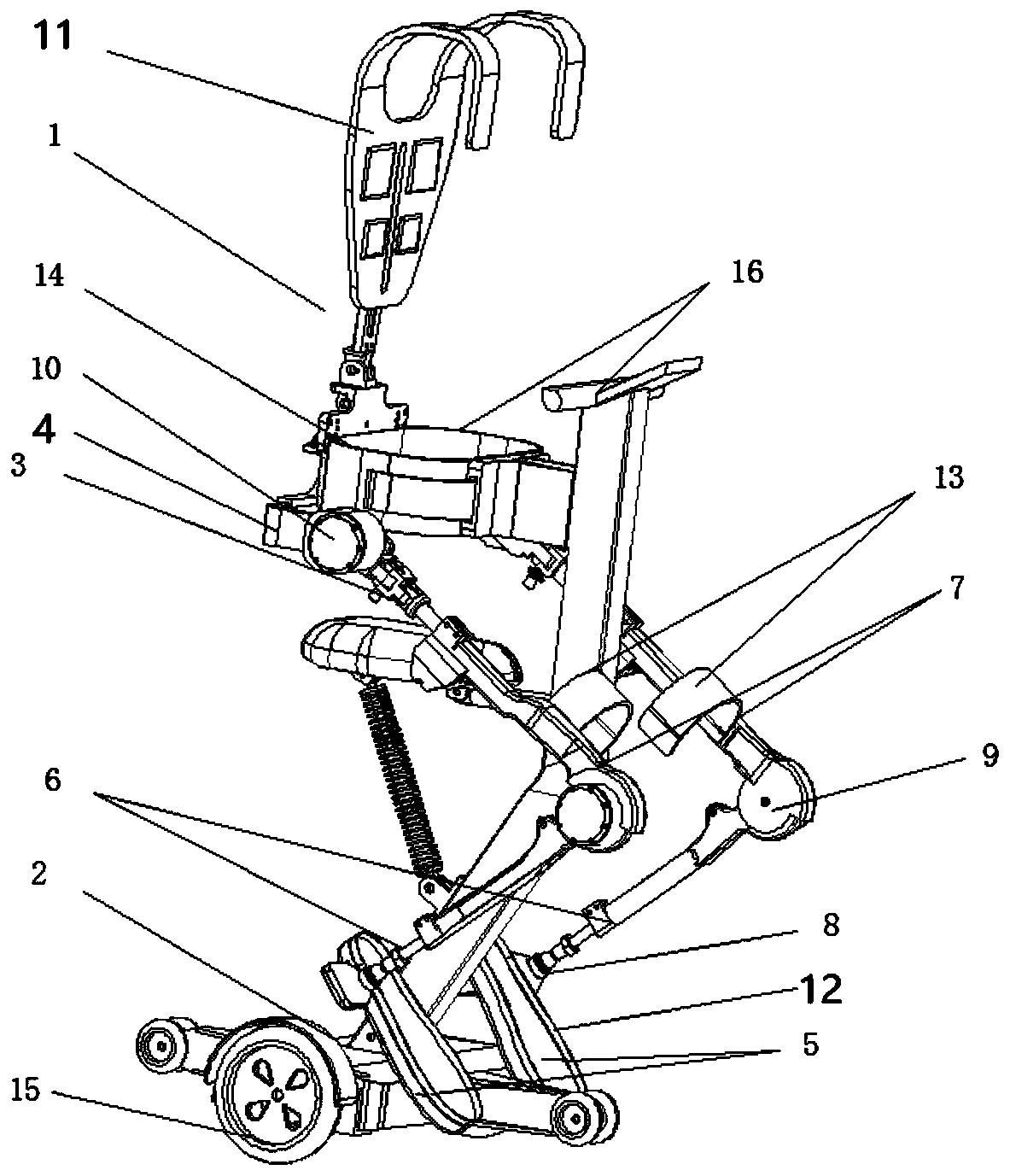 An auxiliary exoskeleton robot based on mobile platform