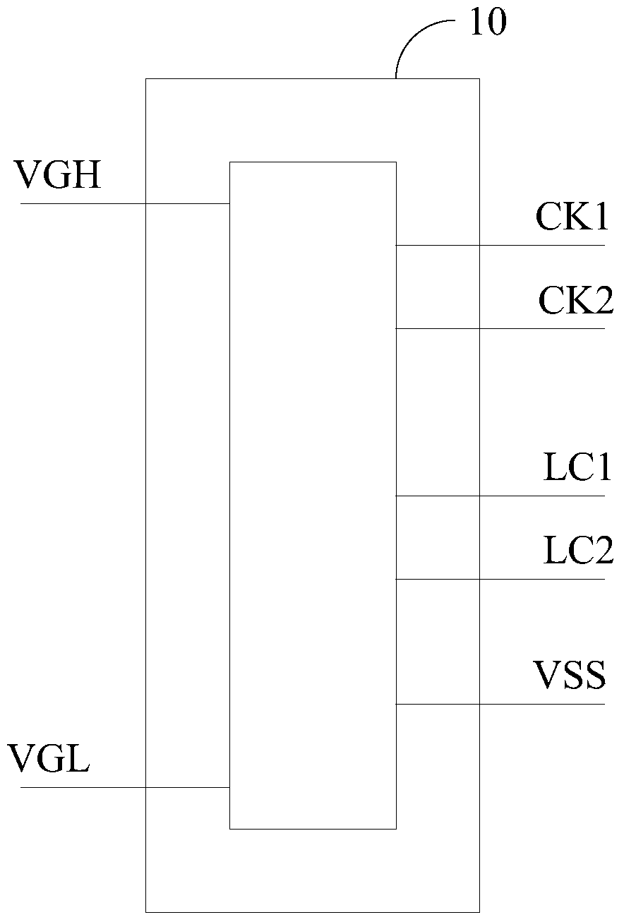 A liquid crystal display device and gate drive circuit thereof