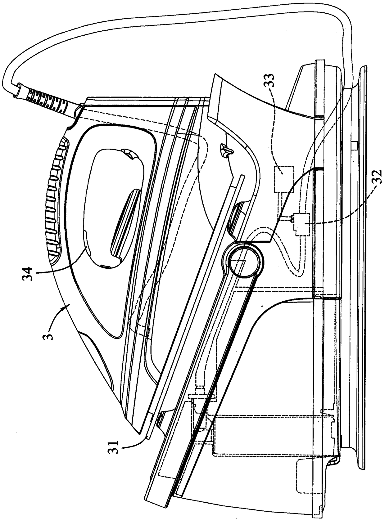 Steam release control method of steam iron