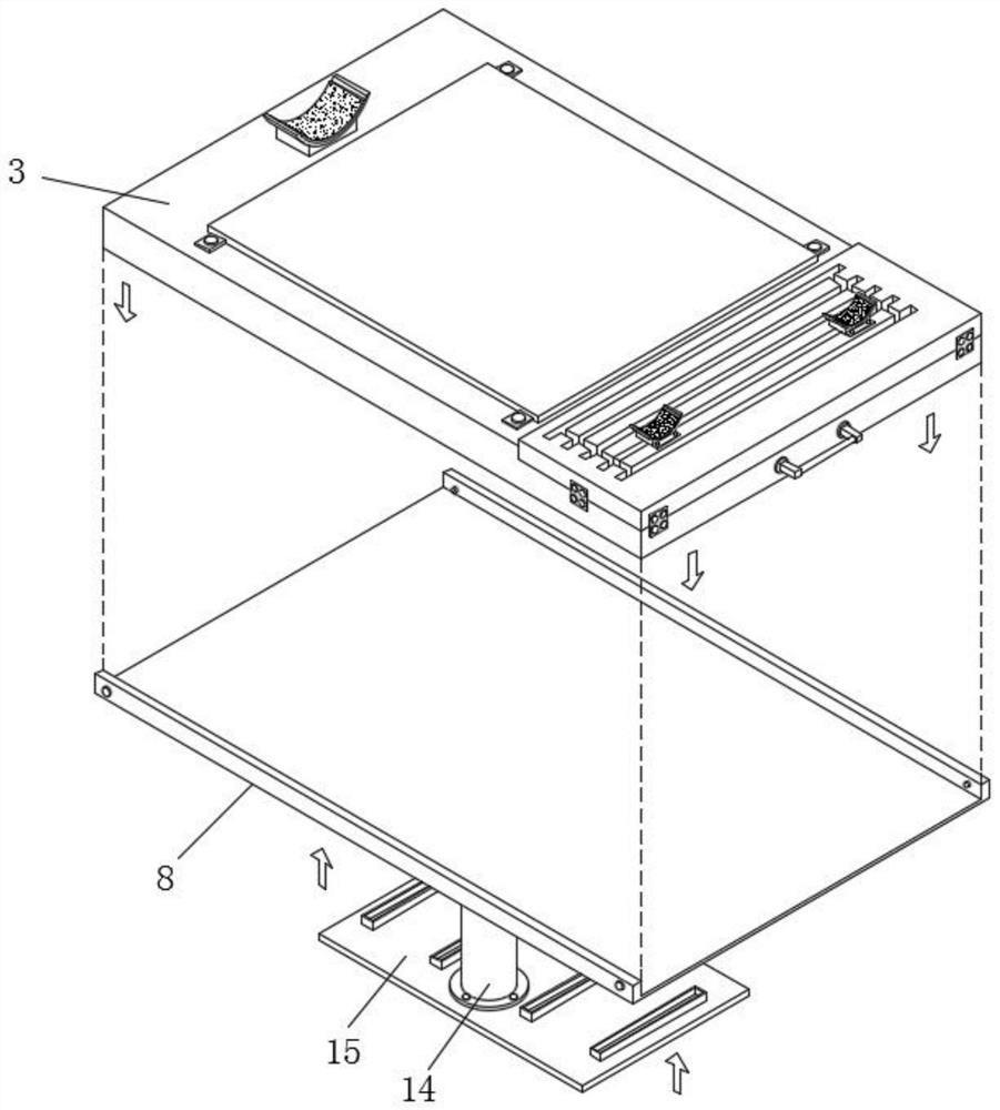 Medical image X-ray detection body position auxiliary device and use method