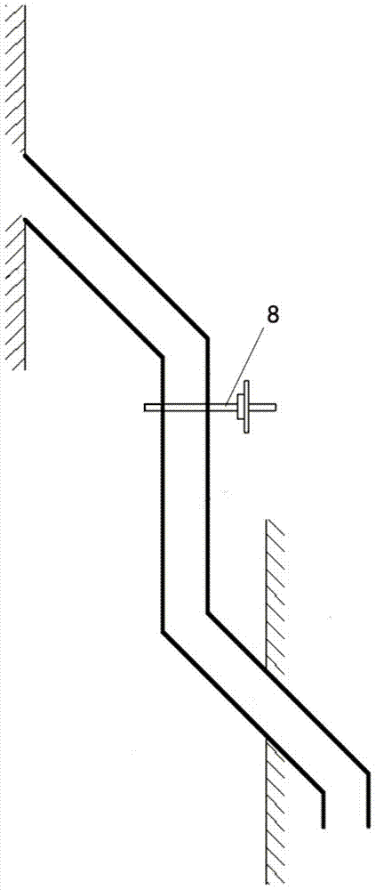 Slagging device and circulating fluidized bed boiler