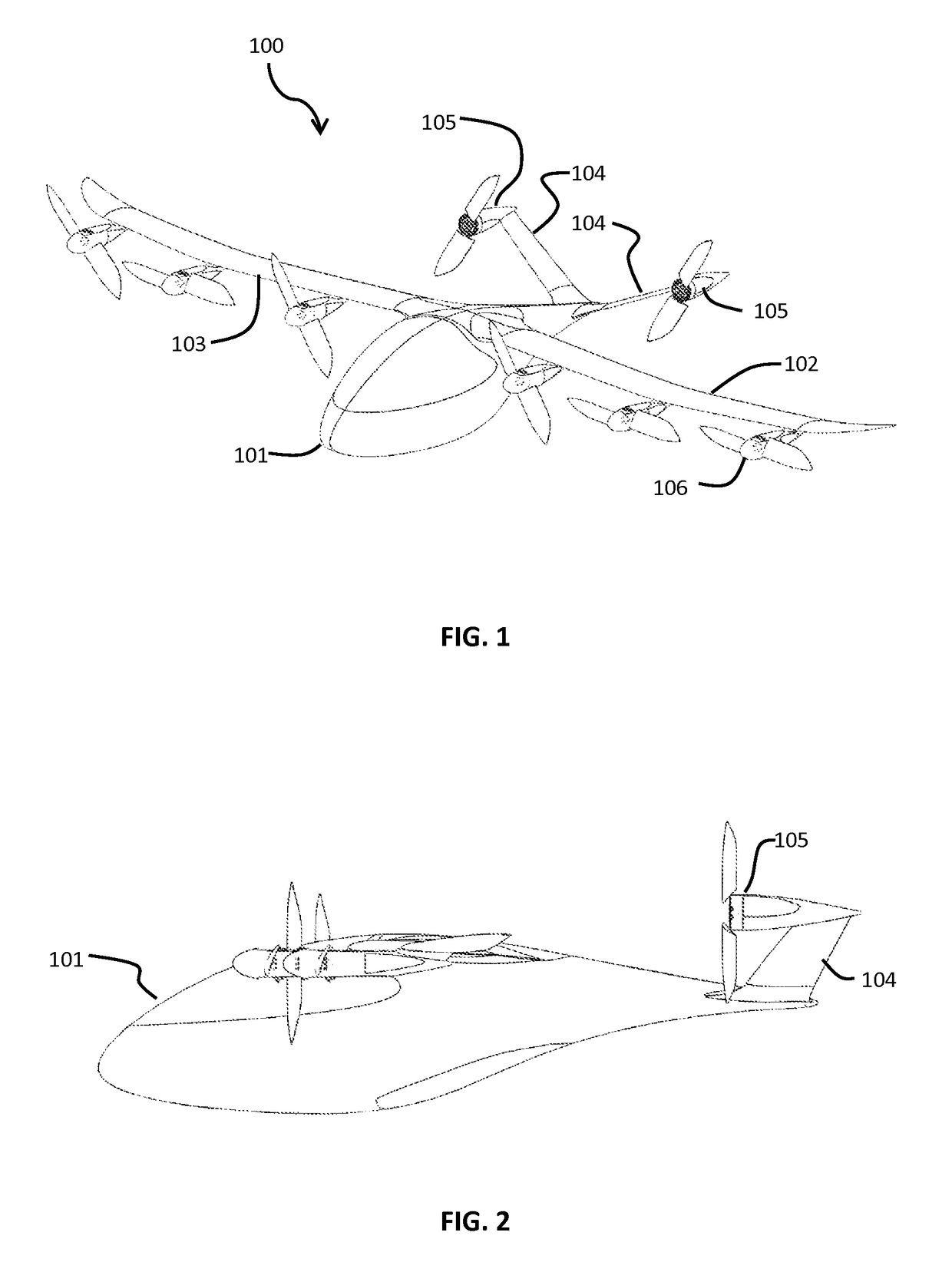 Aerodynamically efficient lightweight vertical take-off and landing aircraft with pivoting rotors and stowing rotor blades