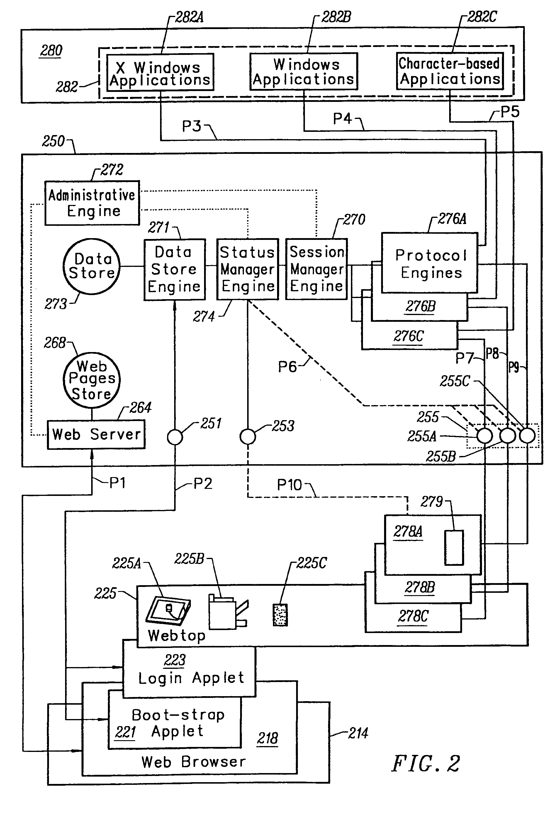 Color quality and packet shaping features for displaying an application on various client devices